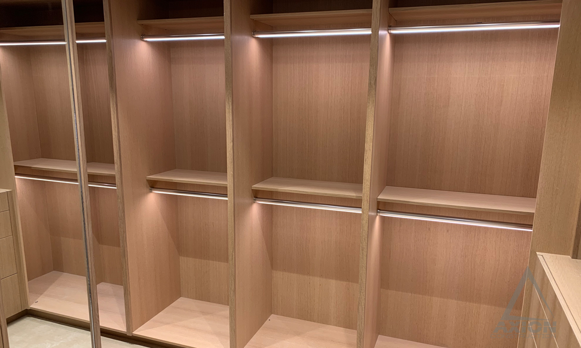 Custom Hand-Made Cobinets, Closets and Shelves,
                Designed and Constructed by Axion Construction in St.
                Petersburg, FL