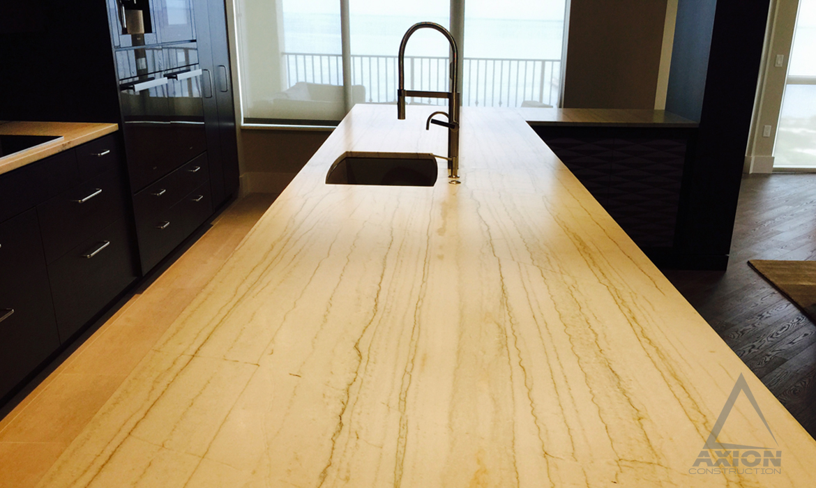 Kitchen Countertop in the Abro project, St. Pete,
                Florida